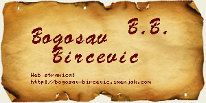Bogosav Birčević vizit kartica